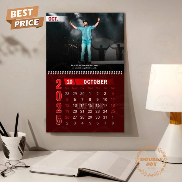 Luke Bryan 2025 Wall Calendar