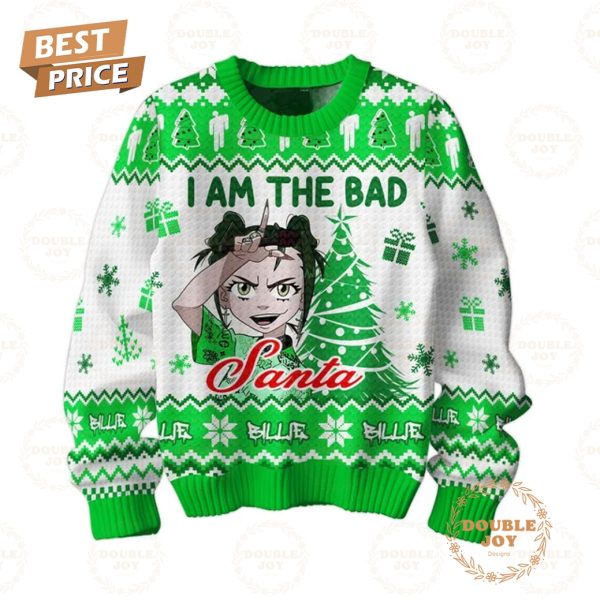 Billie Eilish Meery Christmas, I Am The Bad Santa 2024 Sweater