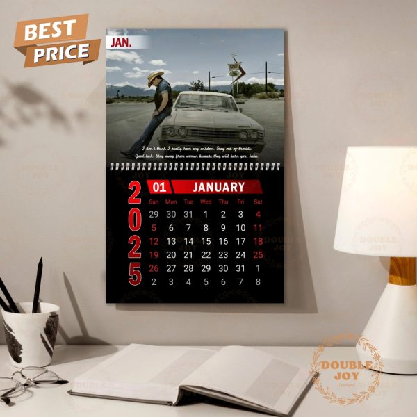 Jason Aldean 2025 Wall Calendar