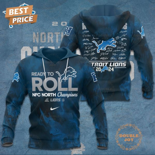 Ready To Roll NFC North Champions NFL Detroit Lions 2024 All Right – All Heart – All Us – All Grit Road Warriors Hoodie