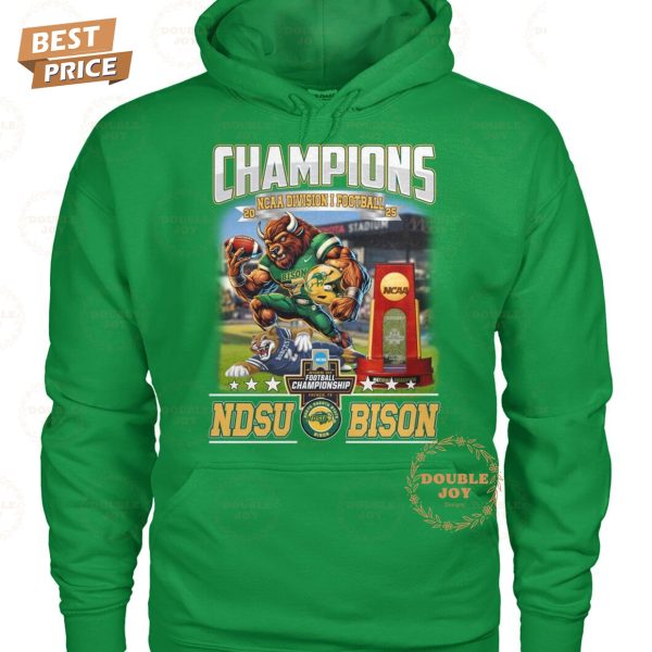 Champions NCAA Division I Football 2025 North Dakota State Bison T-Shirt