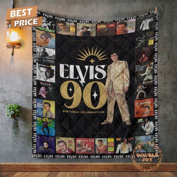 Elvis Presley 90 Birthday Celebration Fleece Blanket