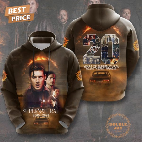 20 Years Of Supernatural 2005-2025 T-Shirt, Hoodie