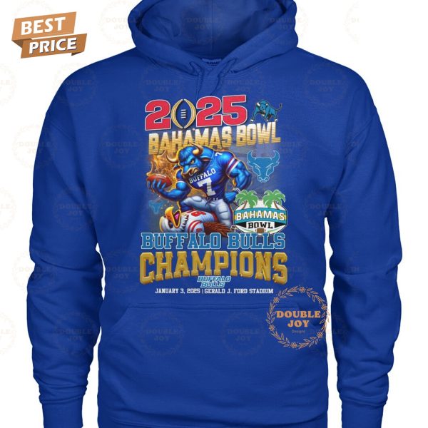 2025 Bahamas Bowl Champions NCAA Buffalo Bulls T-Shirt