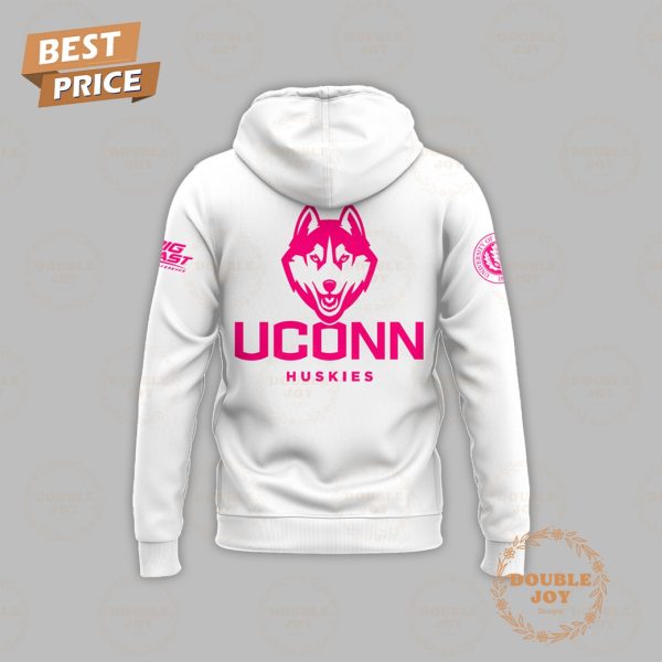 NCAA UConn Huskies Cancer Awareness Night Hoodie – White