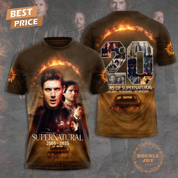 20 Years Of Supernatural 2005-2025 T-Shirt, Hoodie