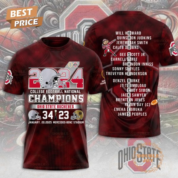 2024 College Football National Champs Ohio State NCAA Mercedes-Benz Stadium T-Shirt, Hoodie