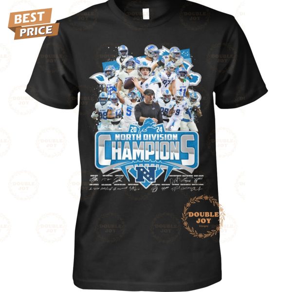 2024 North Division Champions NFL Detroit Lions T-Shirt