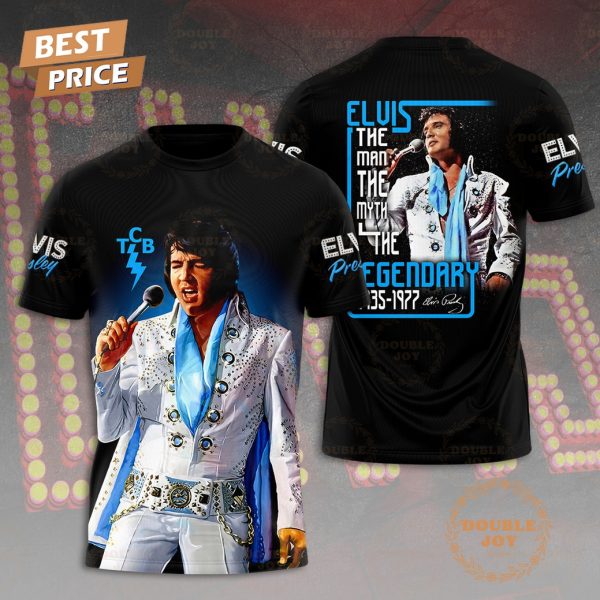 Elvis Presley The Man The Myth The Legendary 1935-1977 T-Shirt, Hoodie – Blue