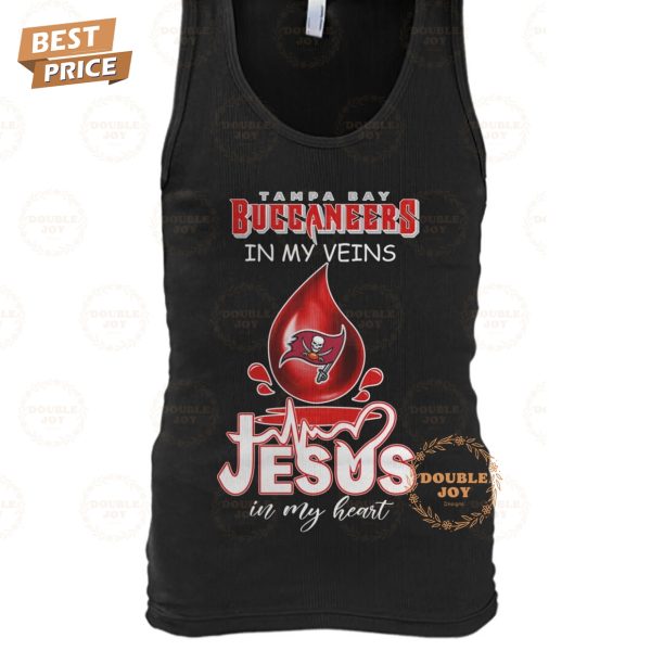 NFL Tampa Bay Buccaneers In My Veins Jesus In My Heart T-Shirt