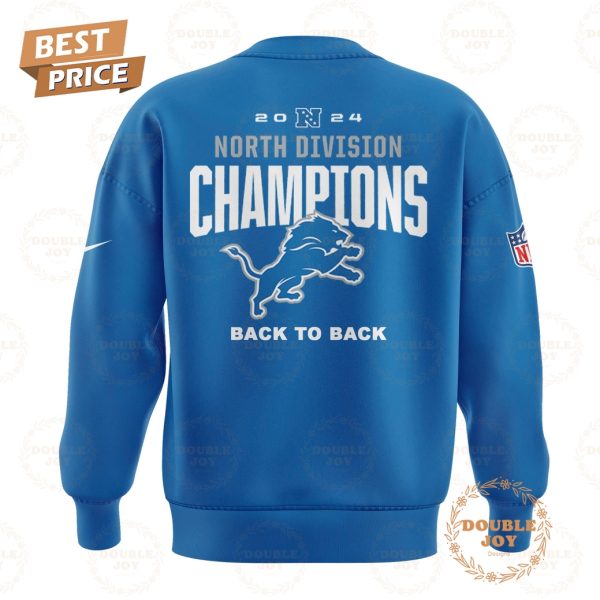 NFL Detroit Lions Ready To Roll NFC North Division Champions Back To Back Hoodie – Blue