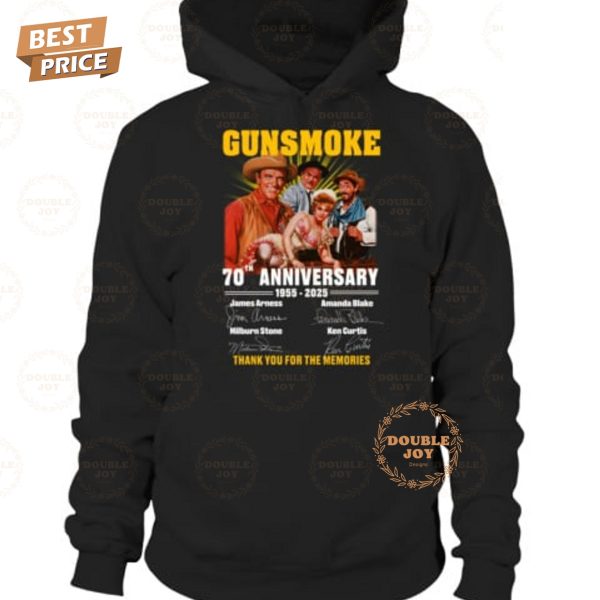 Gunsmoke 70th Anniversary 1955-2025 Thank You For The Memories T-Shirt