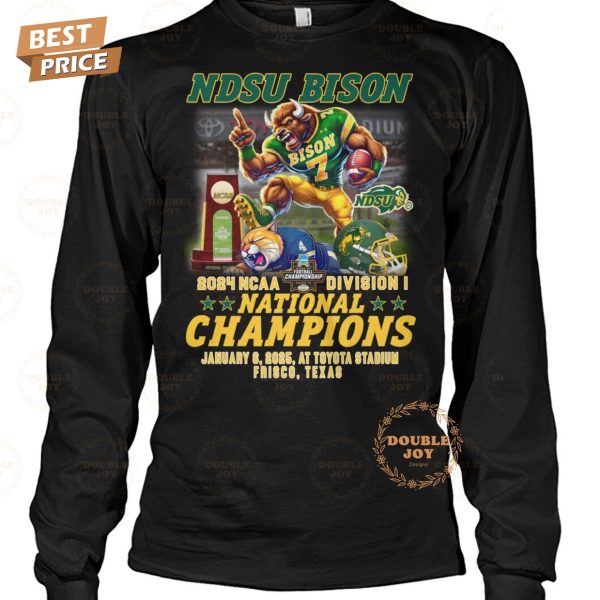 North Dakota State Bison 2024 NCAA Division I National Champions T-Shirt