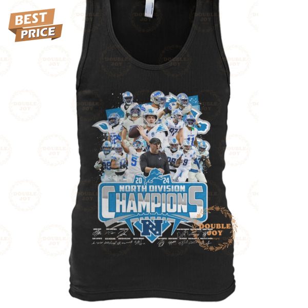 2024 North Division Champions NFL Detroit Lions T-Shirt