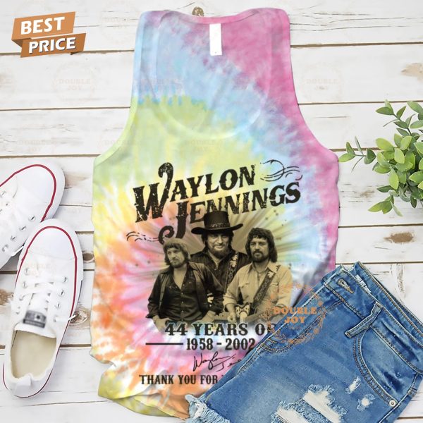 Waylon Jennings 44 Years Of 1958-2002 Thank You For The Memories T-Shirt