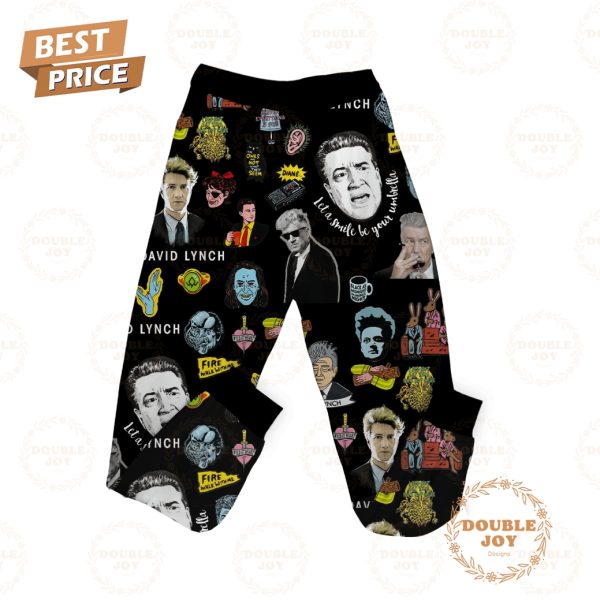 David Lynch 1946-2025 Let A Smile Be Your Umbrella Fleece Pajamas Set