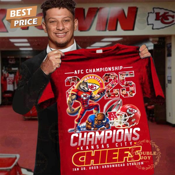 AFC Championship 2025 Kansas City Chiefs NFL Jan 26, 2025-Arrowhead Stadium T-Shirt, Hoodie