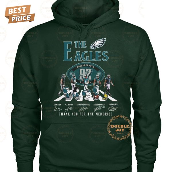 Philadelphia Eagles NFL 92nd 1933-2025 Thank You For The Memories T-Shirt