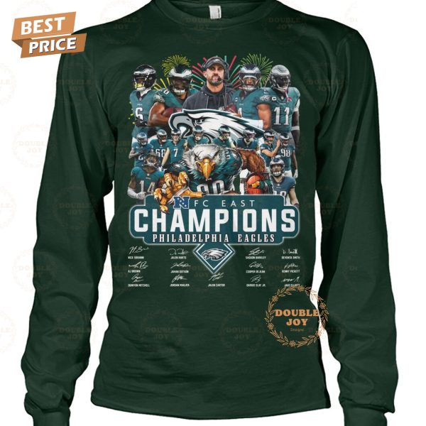 NFC East Champions 2023-2024 NFL Philadelphia Eagles T-Shirt