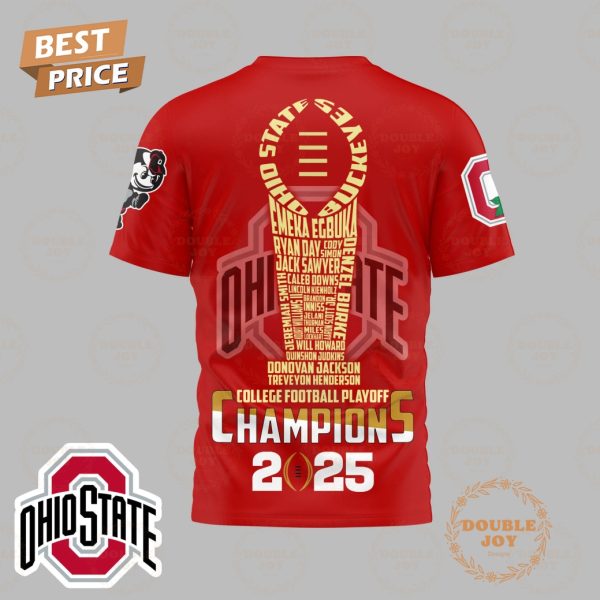 College Football Playoff Champions 2025 Ohio State Buckeyes NCAA, Buck Around And Find Out T-Shirt, Hoodie – Red