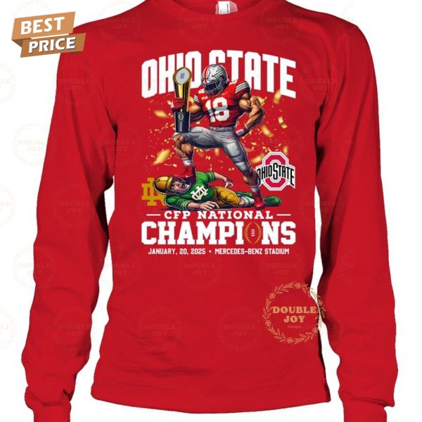 Ohio State NCAA CFP National Champions January 20, 2025 – Mercedes-Benz Stadium T-Shirt