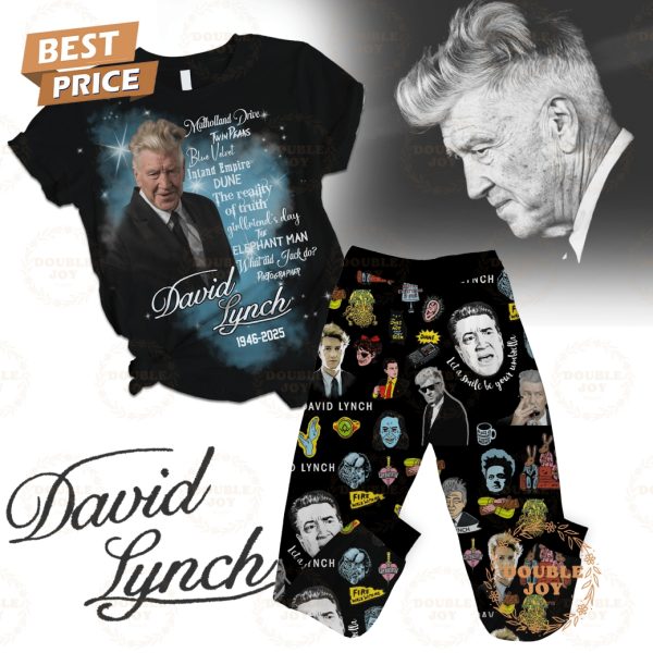 David Lynch 1946-2025 Let A Smile Be Your Umbrella Fleece Pajamas Set