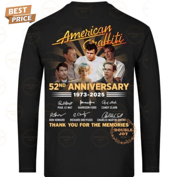 American Graffiti 52nd Anniversary 1973-2025 Thank You For The Memories T-Shirt