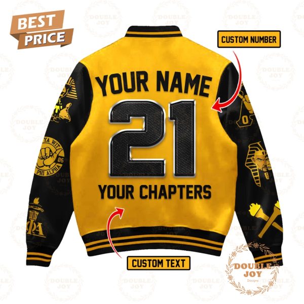 Alpha Phi Alpha 1906 Custom Name Baseball Jacket