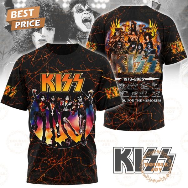 Kiss Band 52nd 1973-2025 Thank You For The Memories T-Shirt, Hoodie