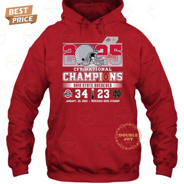 2025 CFP National Champions Ohio State Buckeyes NCAA Mercedes-Benz Stadium T-Shirt