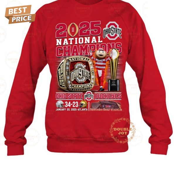 2025 National Champions January 20, Ohio State Buckeyes NCAA T-Shirt