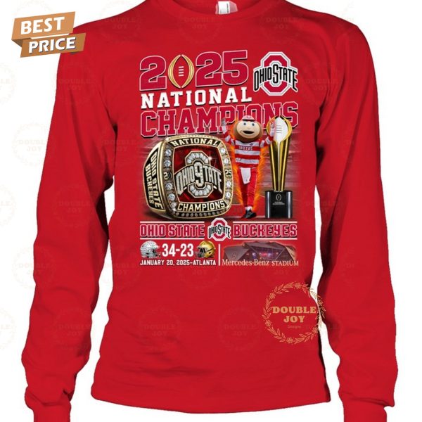 2025 National Champions January 20, Ohio State Buckeyes NCAA T-Shirt