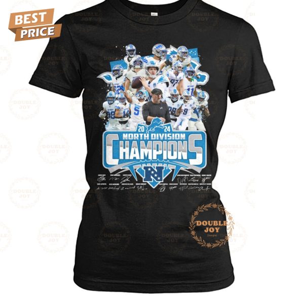 2024 North Division Champions NFL Detroit Lions T-Shirt