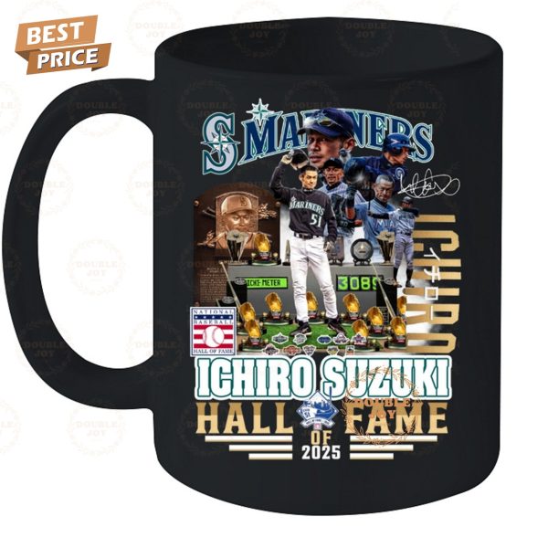 Ichiro Suzuki X Seattle Mariners MLB Hall Of Fame 2025 T-Shirt