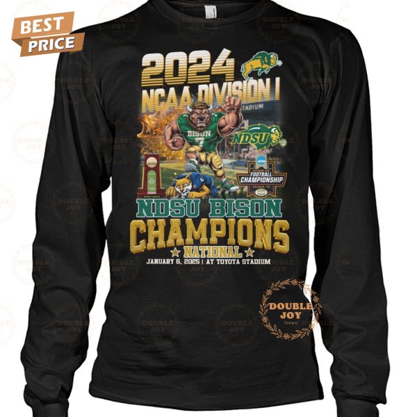 2024 NCAA Division I North Dakota State Bison Champions National T-Shirt