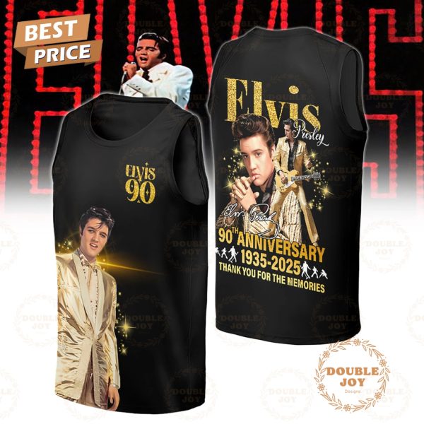 Elvis Presley 90th Anniversary 1935-2025 Thank You For The Memories T-Shirt, Hoodie