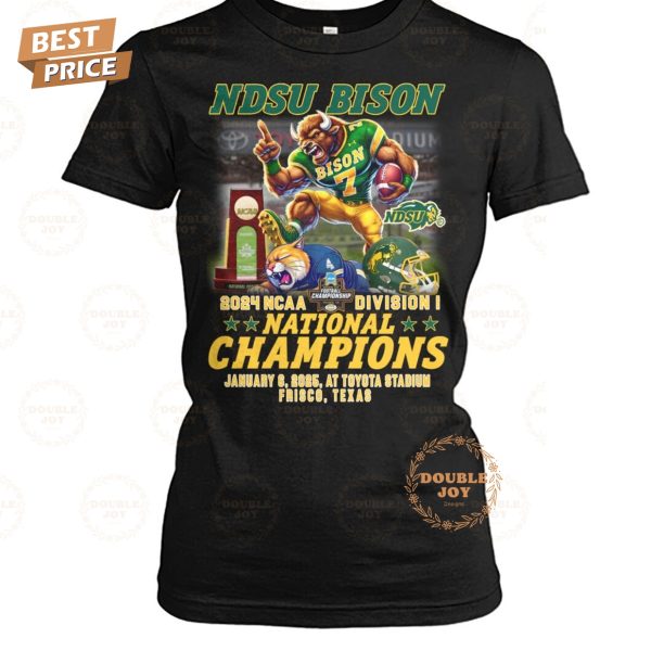 North Dakota State Bison 2024 NCAA Division I National Champions T-Shirt