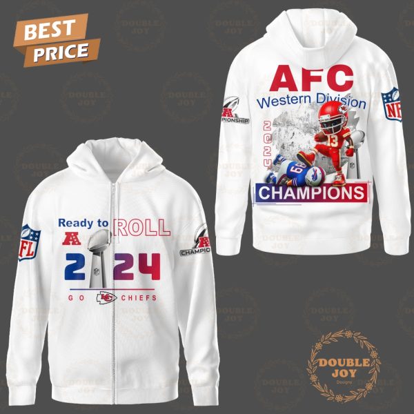 Ready To Roll A 2024 AFC Western Division Champions Kansas City Chiefs NFL T-Shirt, Hoodie