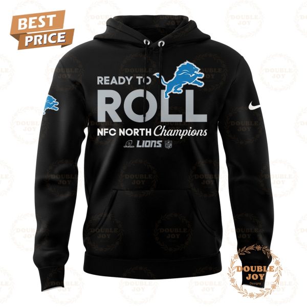 NFL Detroit Lions Ready To Roll NFC North Division Champions Back To Back Hoodie – Black