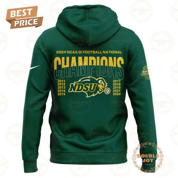 NCAA North Dakota State Bison 2024 NCAA Division I Football National Champions Hoodie