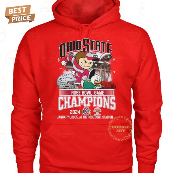 NCAA Ohio State Buckeyes Rose Bowl Game Champions 2024 T-Shirt