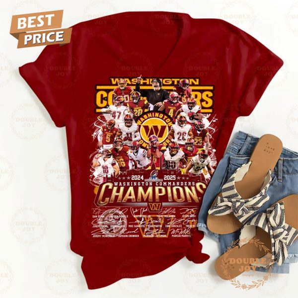 2024-2025 Washington Commanders NFL Champions T-Shirt, Hoodie