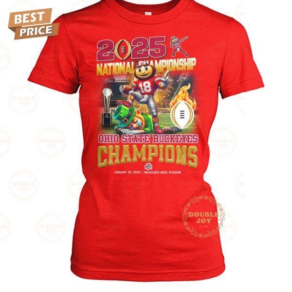 2025 National Championship Ohio State Buckeyes NCAA January 20, 2025 – Mercedes-Benz Stadium T-Shirt