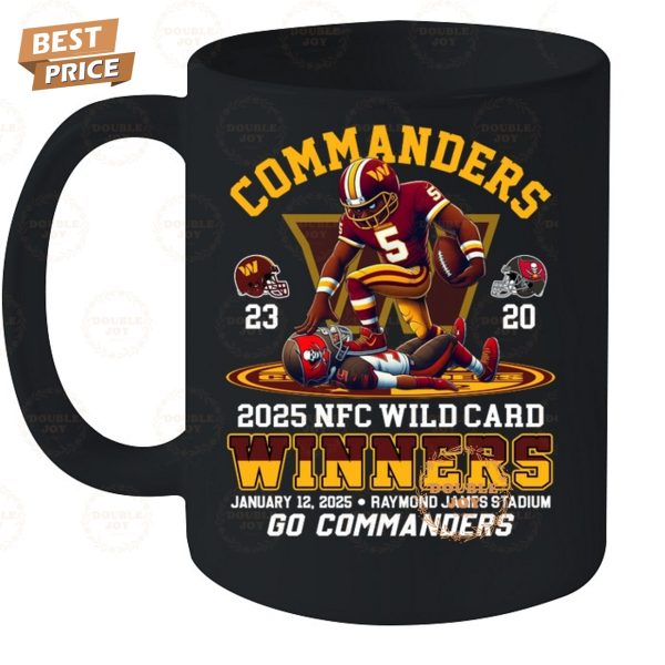 NFL Washington Commanders 2025 NFC Wild Card Winners, Go Commanders T-Shirt