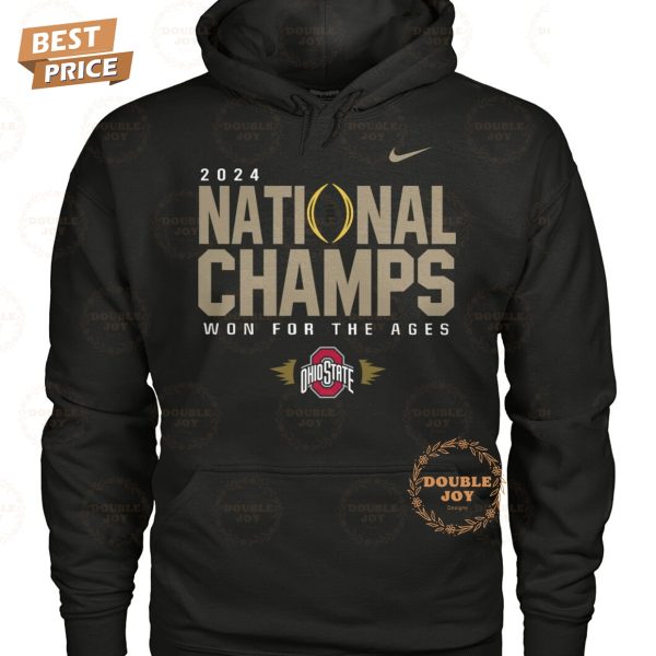 2024 National Champs Won For The Ages Ohio State Buckeyes NCAA T-Shirt