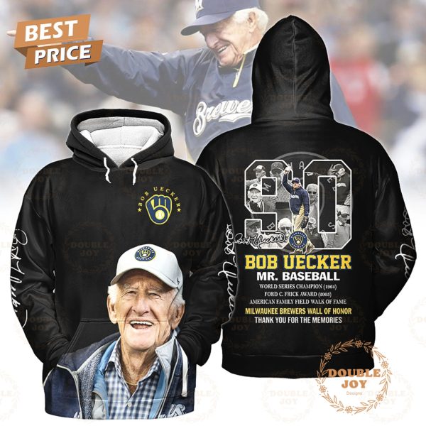 Bob Uecker Mr.Baseball Milwaukee Brewers Wall Of Honor, Thank You For The Memories T-Shirt, Hoodie