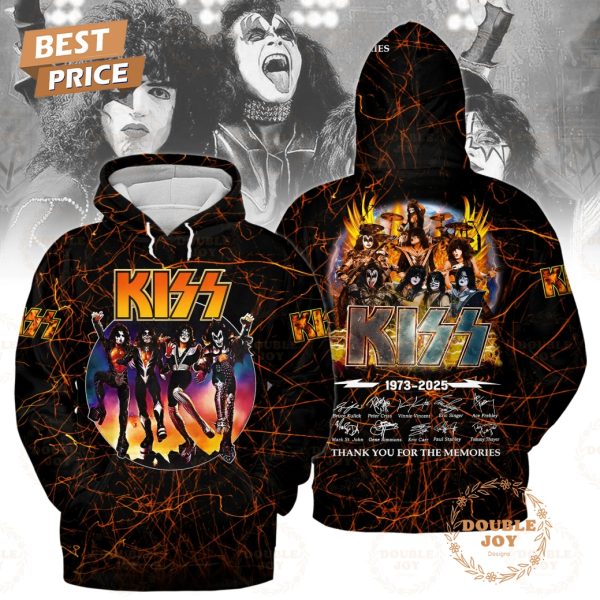 Kiss Band 52nd 1973-2025 Thank You For The Memories T-Shirt, Hoodie