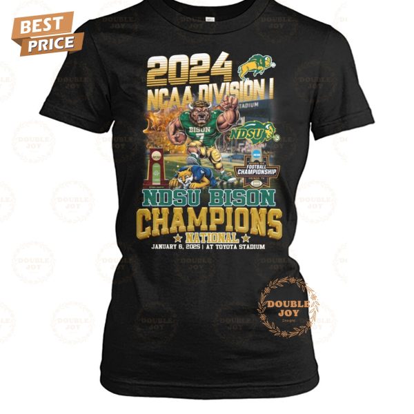 2024 NCAA Division I North Dakota State Bison Champions National T-Shirt