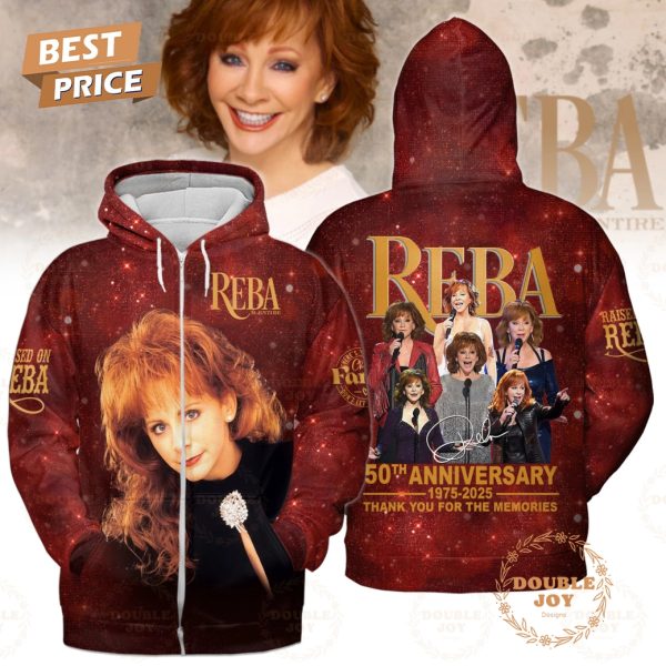 Reba McEntire 50th Anniversary 1975-2025 Thank You For The Memories T-Shirt, Hoodie