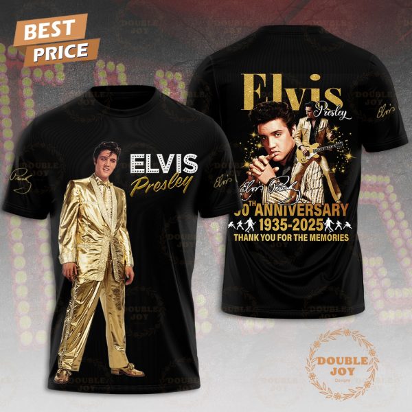 Elvis Presley 90th Anniversary 1935-2025 Thank You For The Memories Hoodie